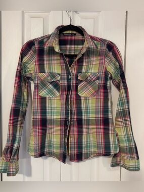 Bluenotes Multicolor Plaid Button-Down Shirt